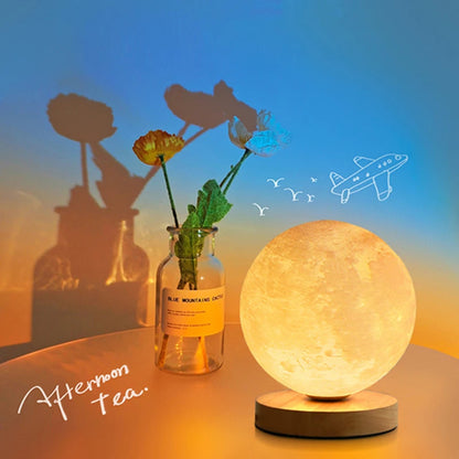 3D Magnetic Floating Moon Lamp – Levitating LED Lunar Light with Touch Control and 3 Color Modes | Creative Home, Office, and Bedroom Night Light Décor