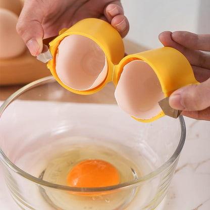 Egg Shell Opener and Beater Tool – 2-in-1 Kitchen Gadget for Easy Egg Cracking and Mixing | Baking and Cooking Accessory for Home and Professional Use
