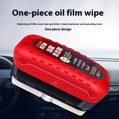 Automotive Windshield Oil Film Cleaning Brush – Universal Car Glass Sponge Cleaner for Removing Dirt, Grease, and Water Marks | Glass Cleaning Wipe Tool