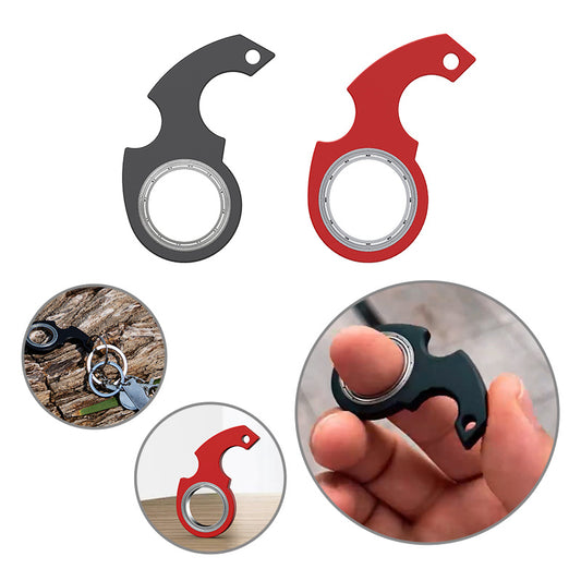 Creative Fidget Spinner Keychain – 3-in-1 Hand Spinner Toy, Bottle Opener & Anti-Stress Keychain | Pocket Anxiety Relief Toy for Kids and Adults