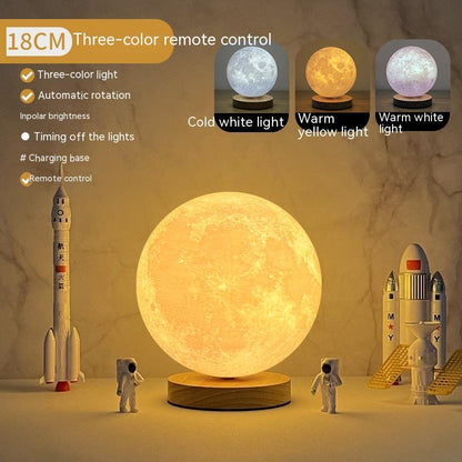 3D Magnetic Floating Moon Lamp – Levitating LED Lunar Light with Touch Control and 3 Color Modes | Creative Home, Office, and Bedroom Night Light Décor