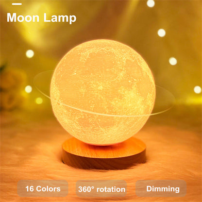 3D Magnetic Floating Moon Lamp – Levitating LED Lunar Light with Touch Control and 3 Color Modes | Creative Home, Office, and Bedroom Night Light Décor